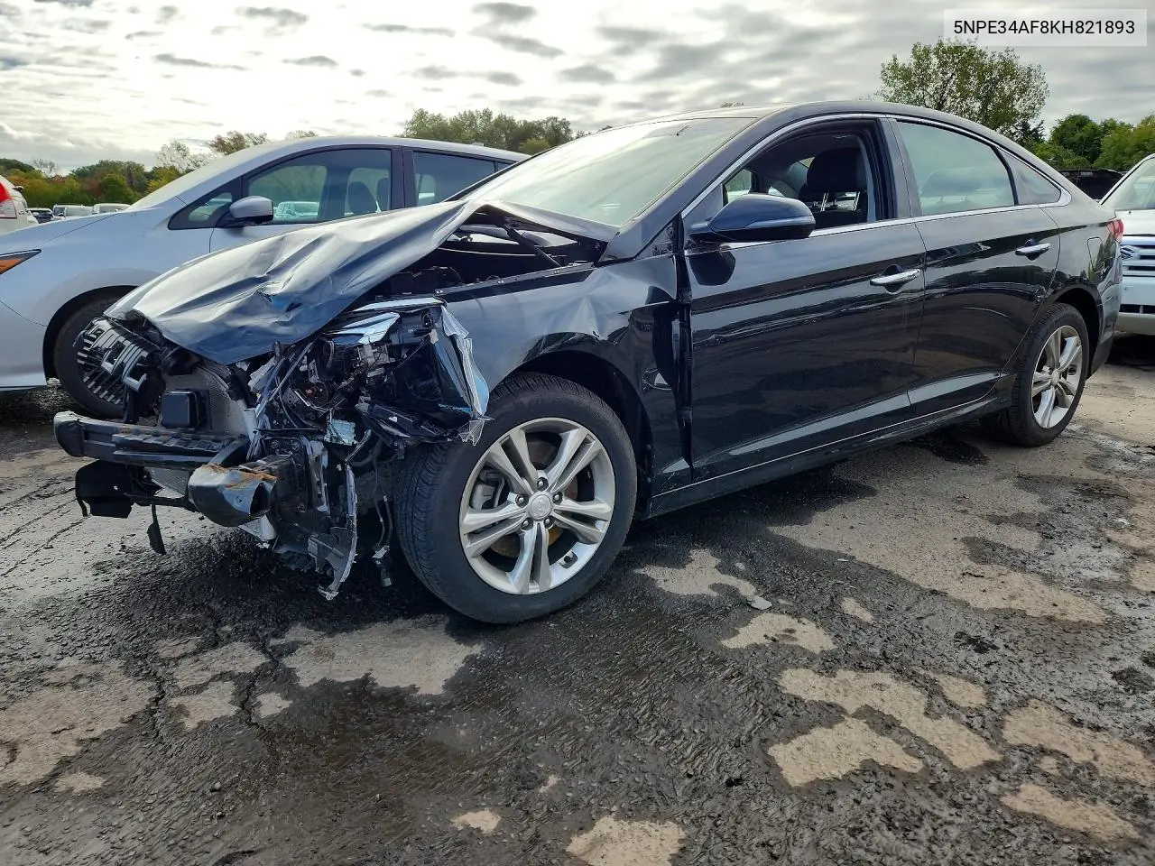 HYUNDAI SONATA 2019, VIN 5NPE34AF8KH821893