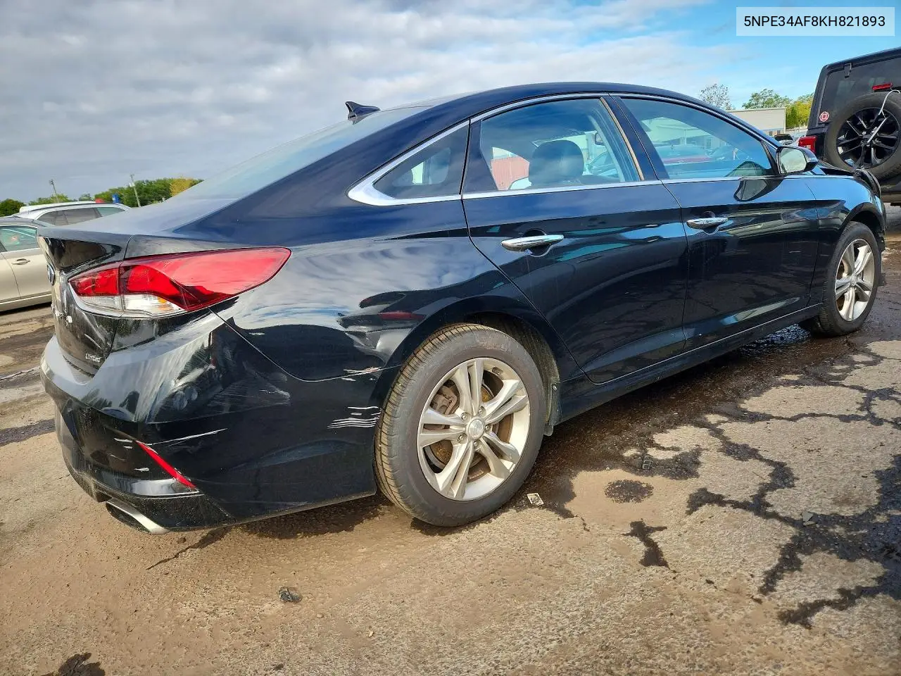 2019 HYUNDAI SONATA VIN 5NPE34AF8KH821893 — фото 3