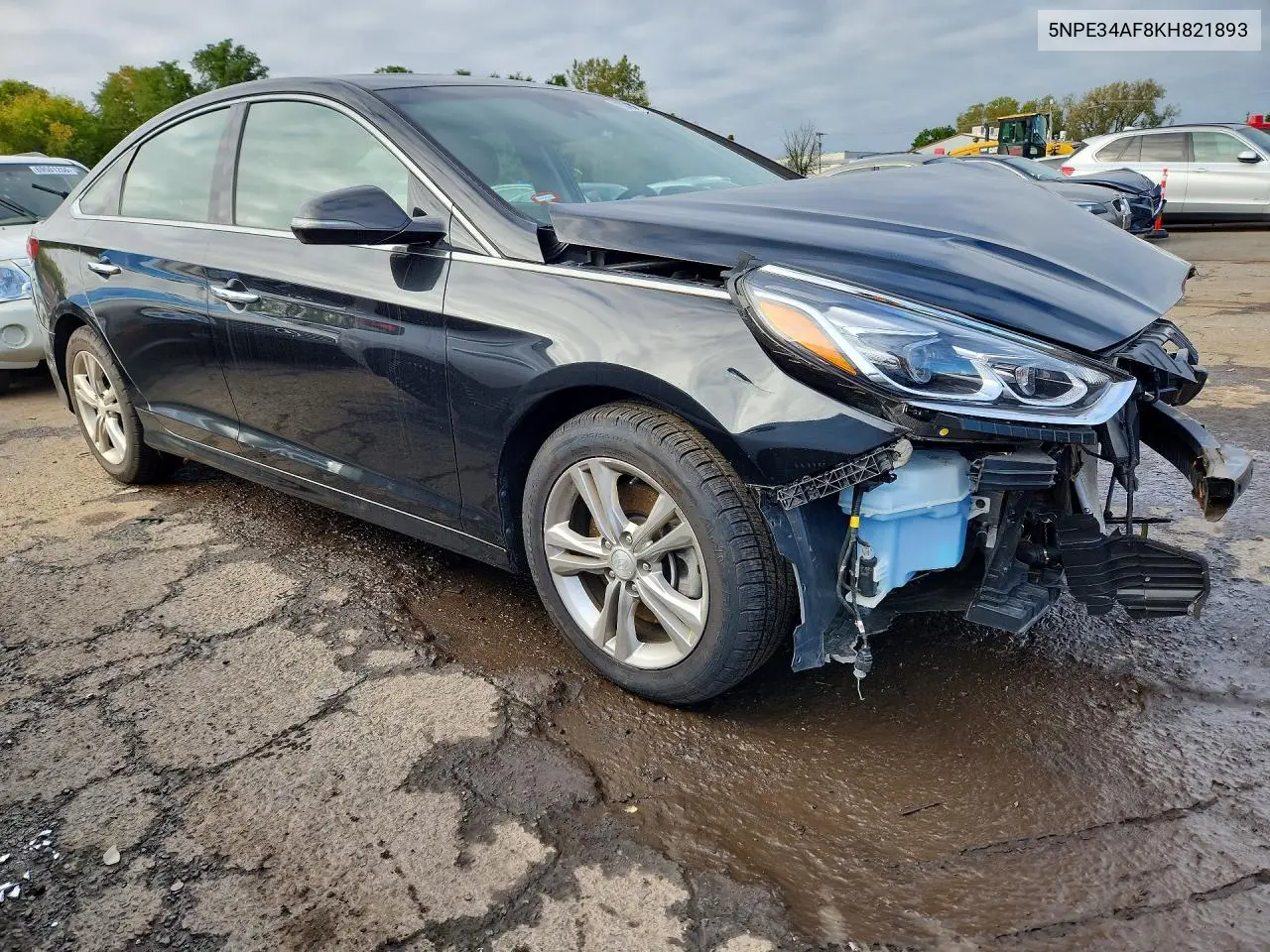 2019 HYUNDAI SONATA VIN 5NPE34AF8KH821893 — фото 4