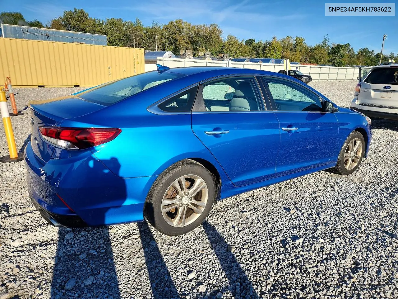 2019 HYUNDAI SONATA VIN 5NPE34AF5KH783622 — фото 3