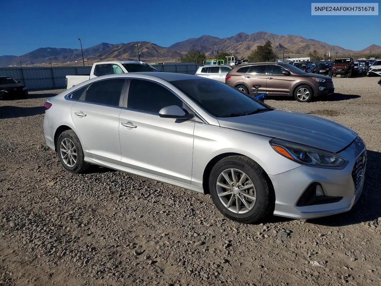 2019 HYUNDAI SONATA VIN 5NPE24AF0KH751678 — фото 4