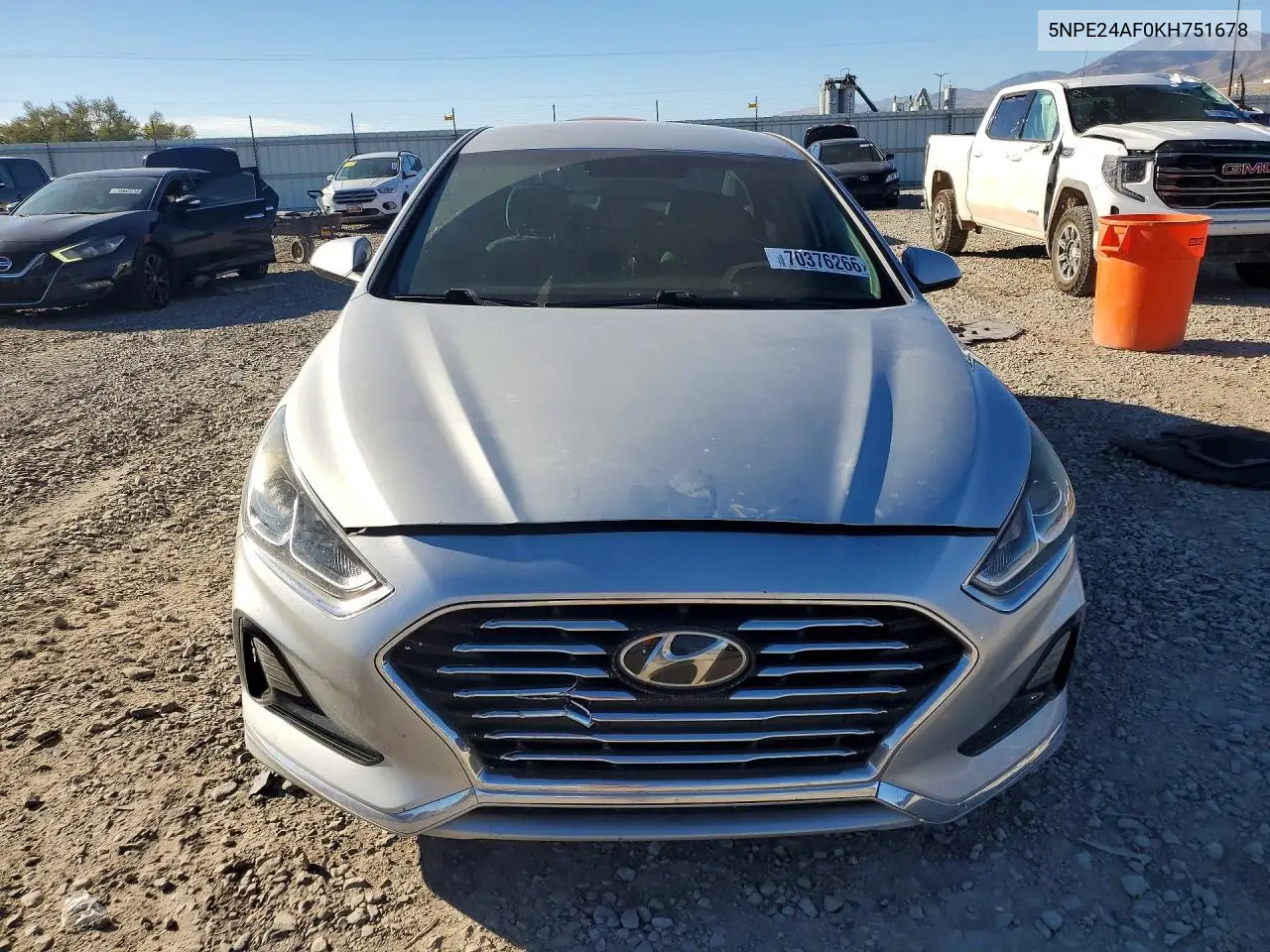 2019 HYUNDAI SONATA VIN 5NPE24AF0KH751678 — фото 5
