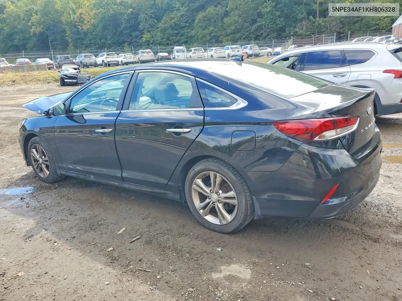 2019 HYUNDAI SONATA VIN 5NPE34AF1KH806328 — фото 2