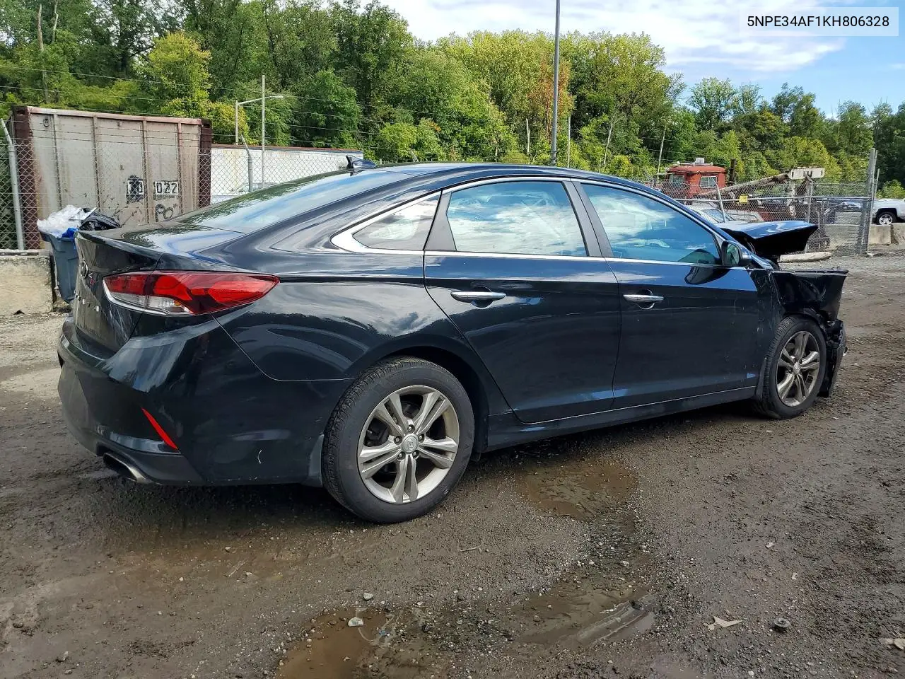 2019 HYUNDAI SONATA VIN 5NPE34AF1KH806328 — фото 3