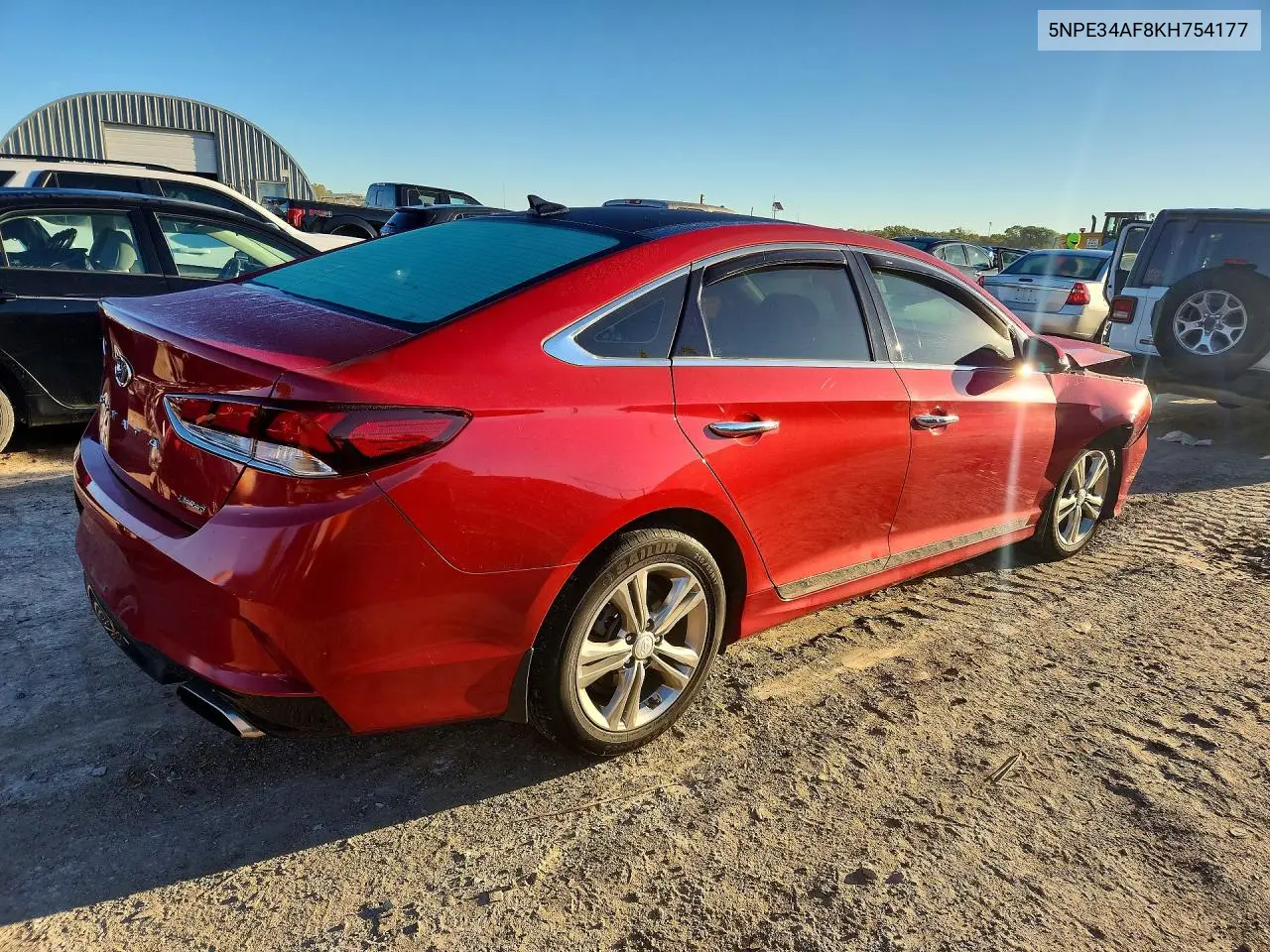 2019 HYUNDAI SONATA VIN 5NPE34AF8KH754177 — фото 3