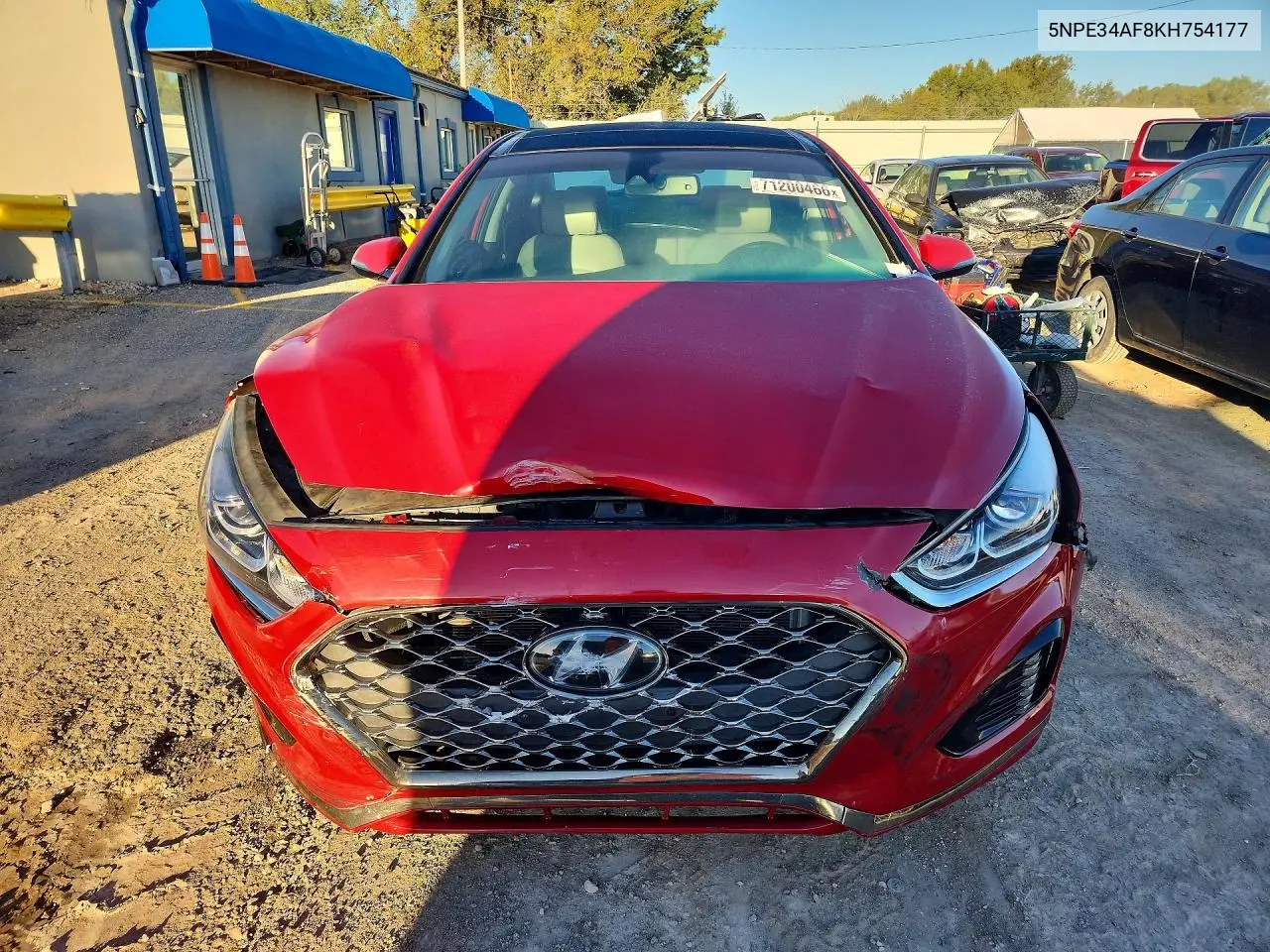 2019 HYUNDAI SONATA VIN 5NPE34AF8KH754177 — фото 5
