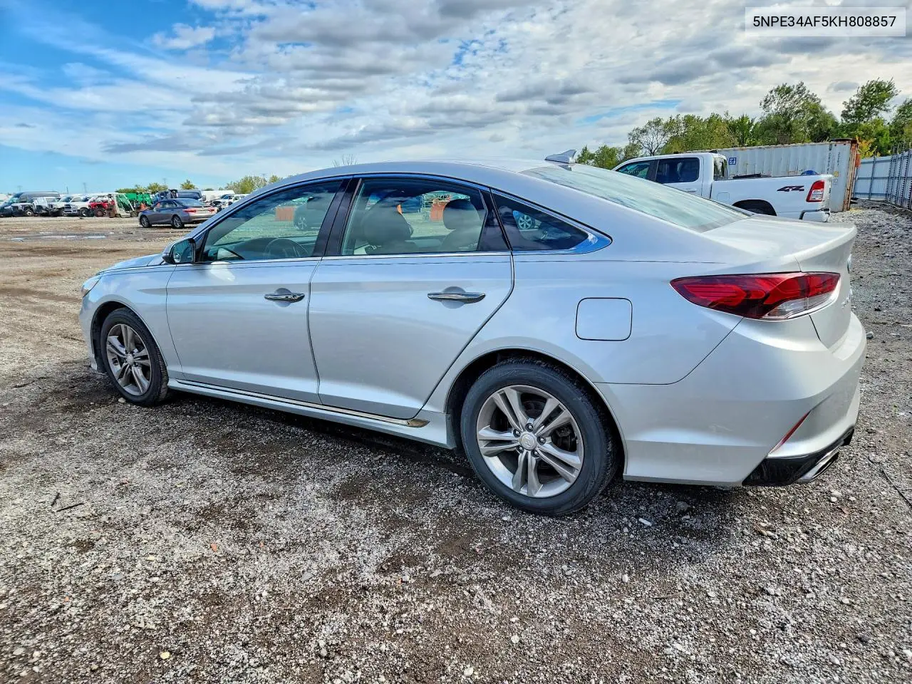 2019 HYUNDAI SONATA VIN 5NPE34AF5KH808857 — фото 2