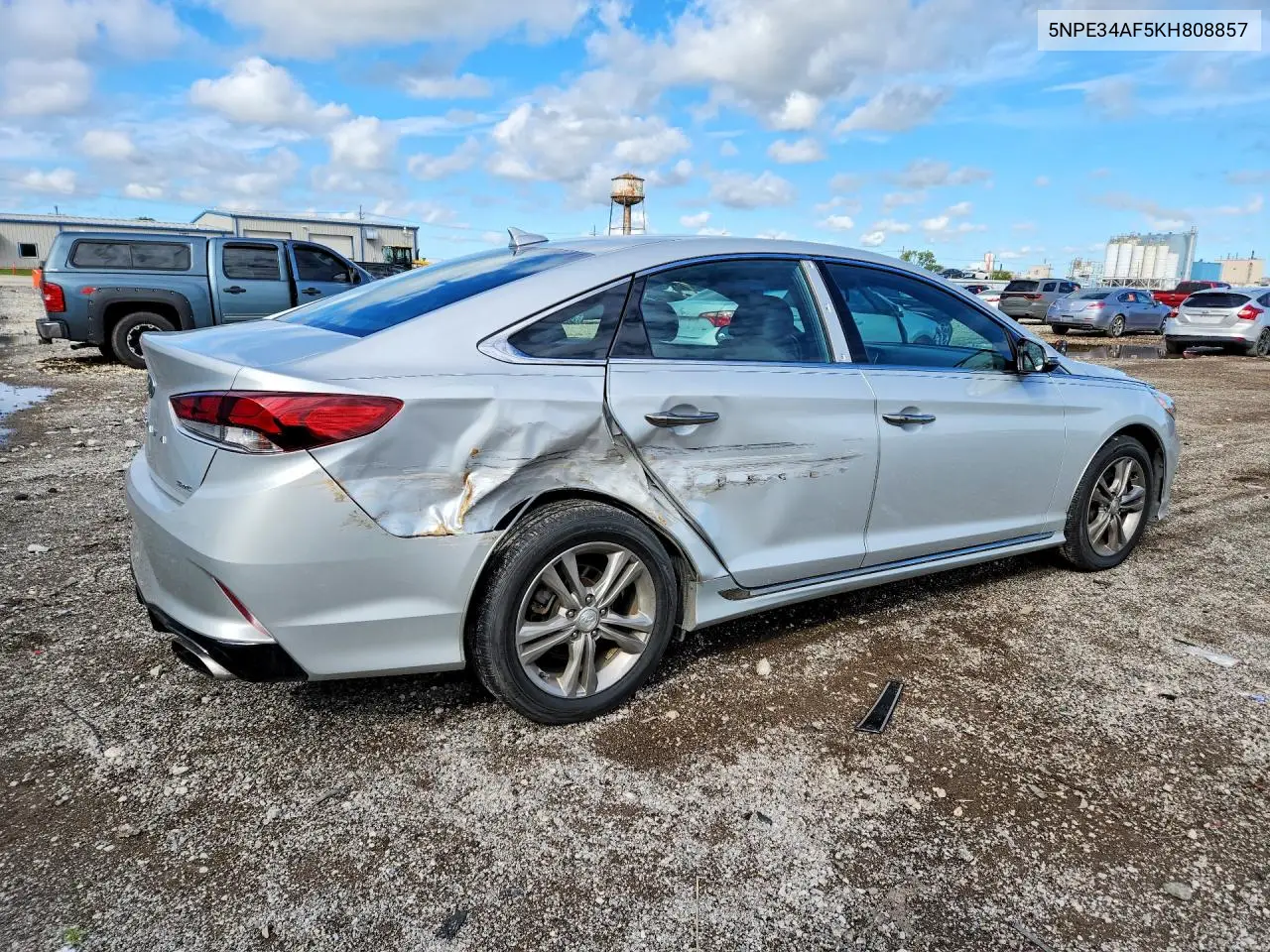 2019 HYUNDAI SONATA VIN 5NPE34AF5KH808857 — фото 3