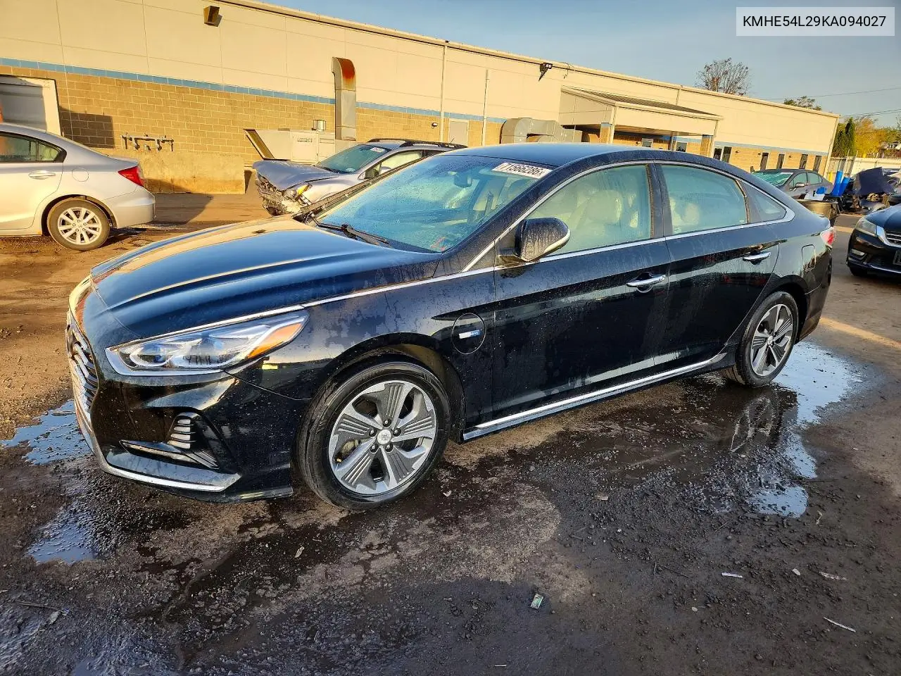 HYUNDAI SONATA 2019, VIN KMHE54L29KA094027
