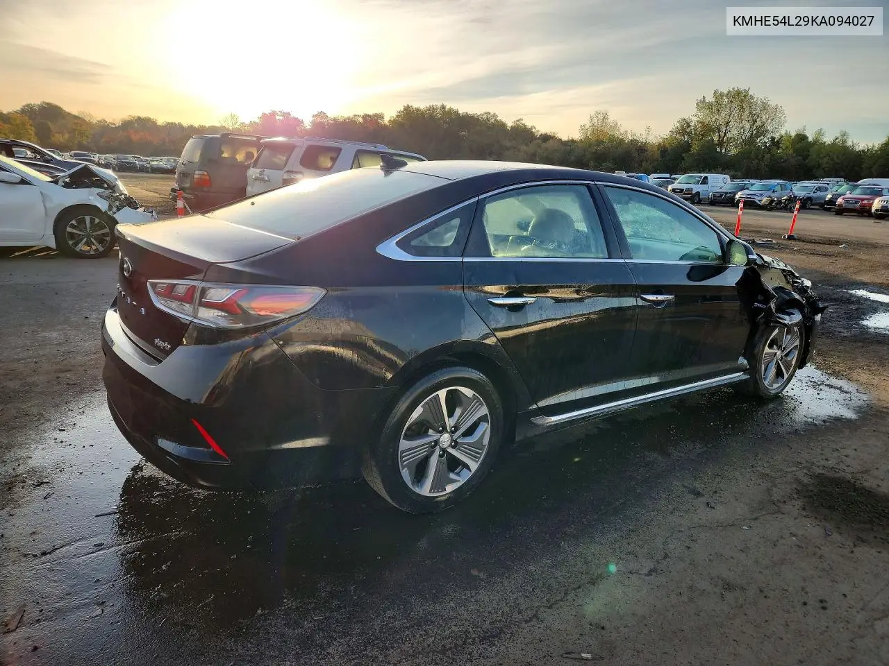 2019 HYUNDAI SONATA VIN KMHE54L29KA094027 — фото 3