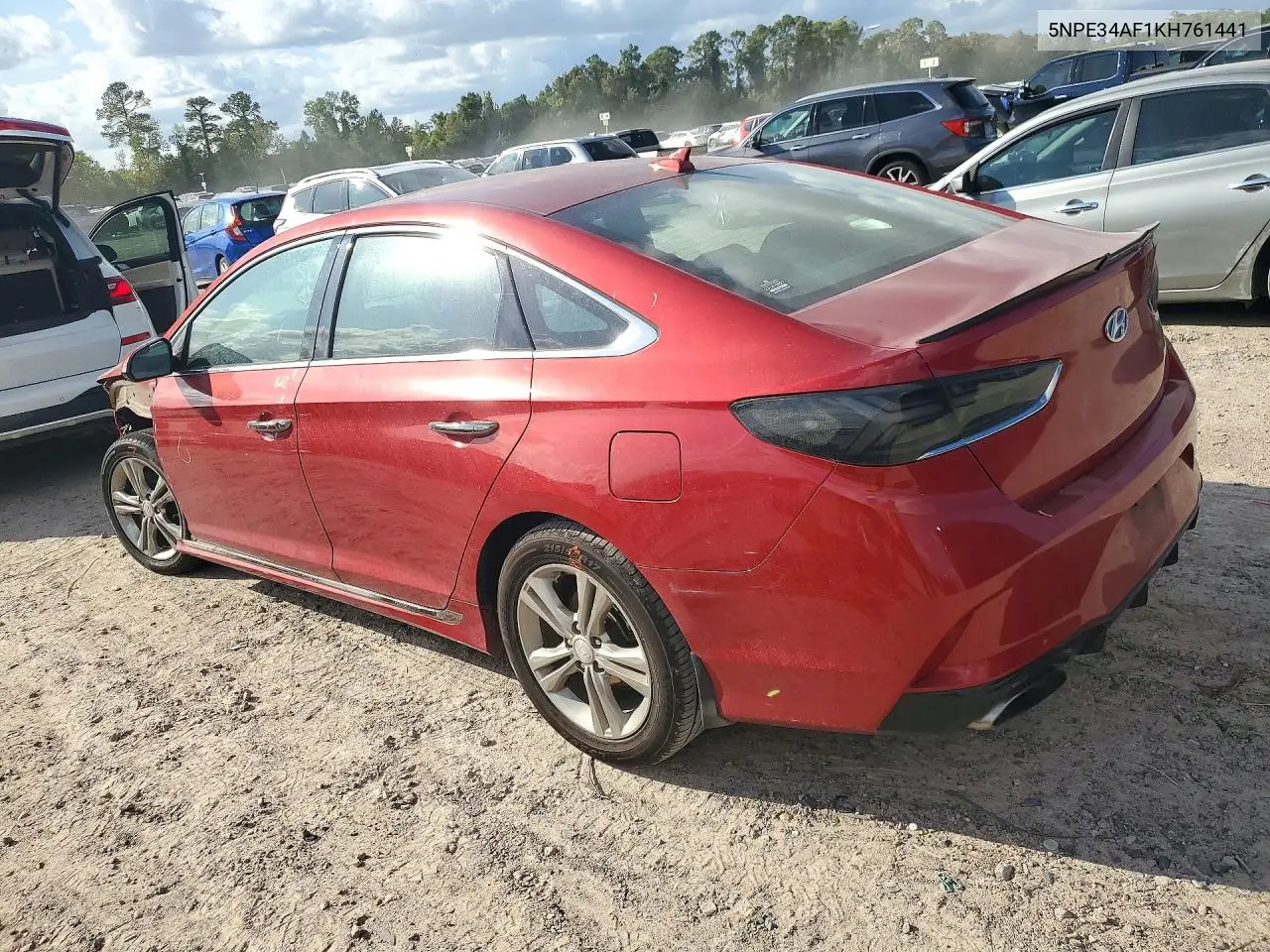 2019 HYUNDAI SONATA VIN 5NPE34AF1KH761441 — фото 2