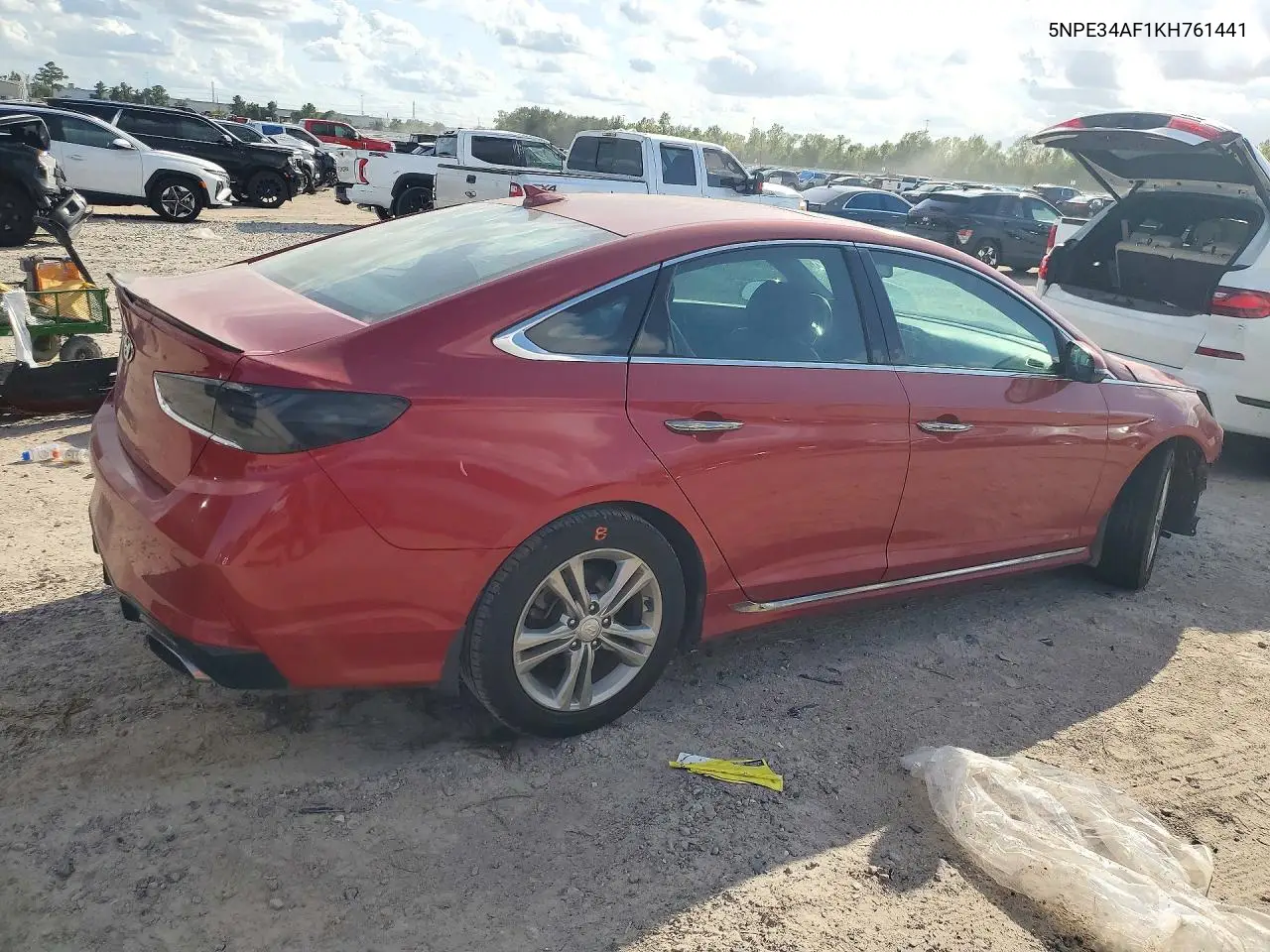 2019 HYUNDAI SONATA VIN 5NPE34AF1KH761441 — фото 3