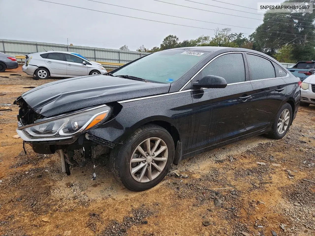 HYUNDAI SONATA 2019, VIN 5NPE24AF9KH810467