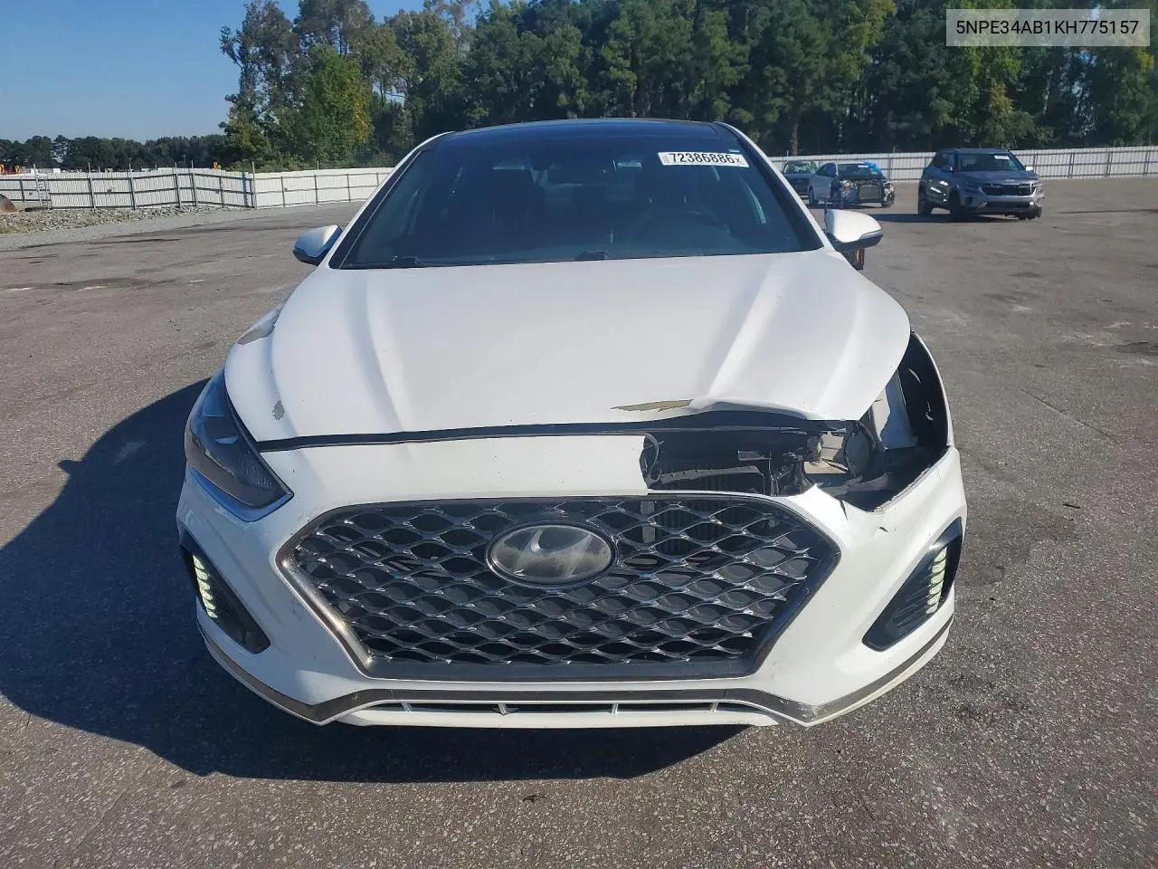 2019 HYUNDAI SONATA VIN 5NPE34AB1KH775157 — фото 5