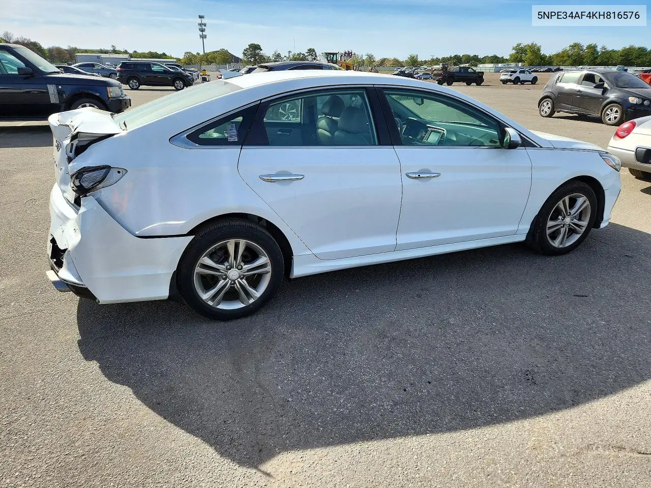 2019 HYUNDAI SONATA VIN 5NPE34AF4KH816576 — фото 3