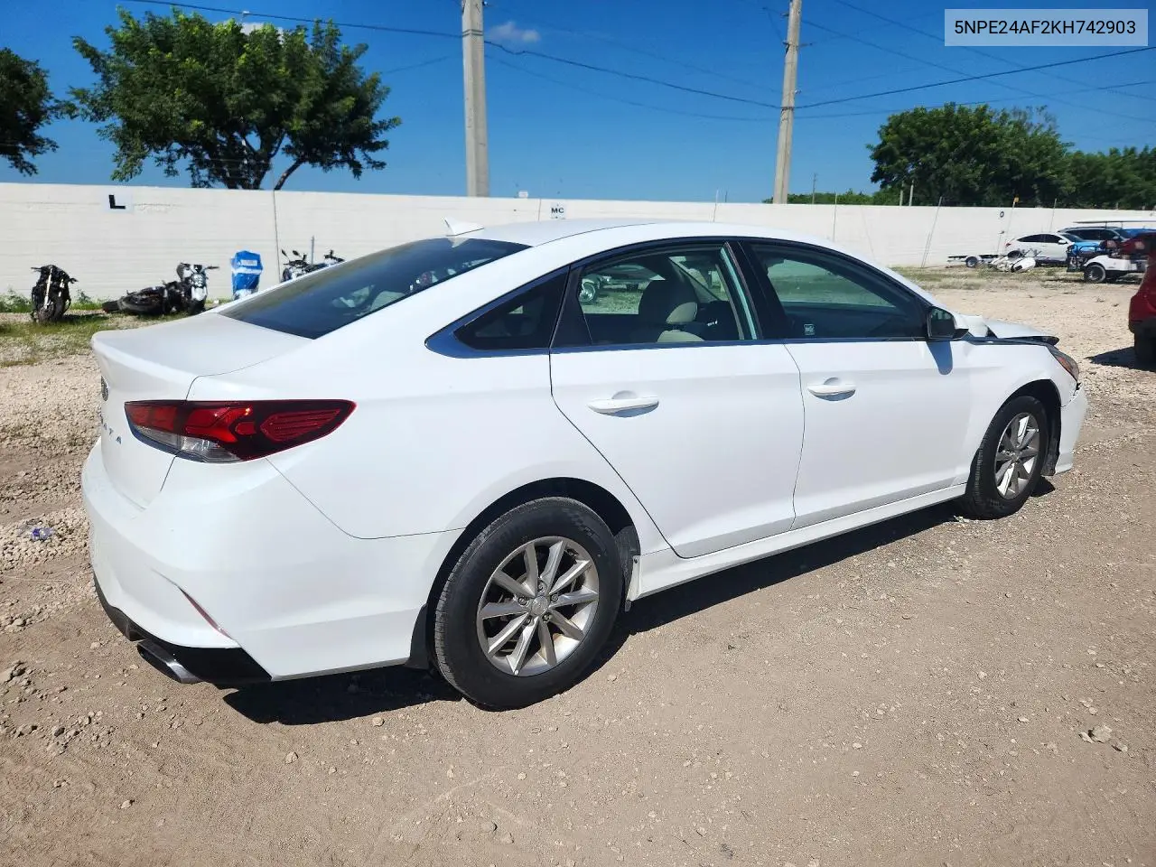 2019 HYUNDAI SONATA VIN 5NPE24AF2KH742903 — фото 3