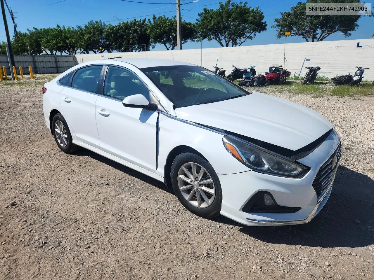 2019 HYUNDAI SONATA VIN 5NPE24AF2KH742903 — фото 4