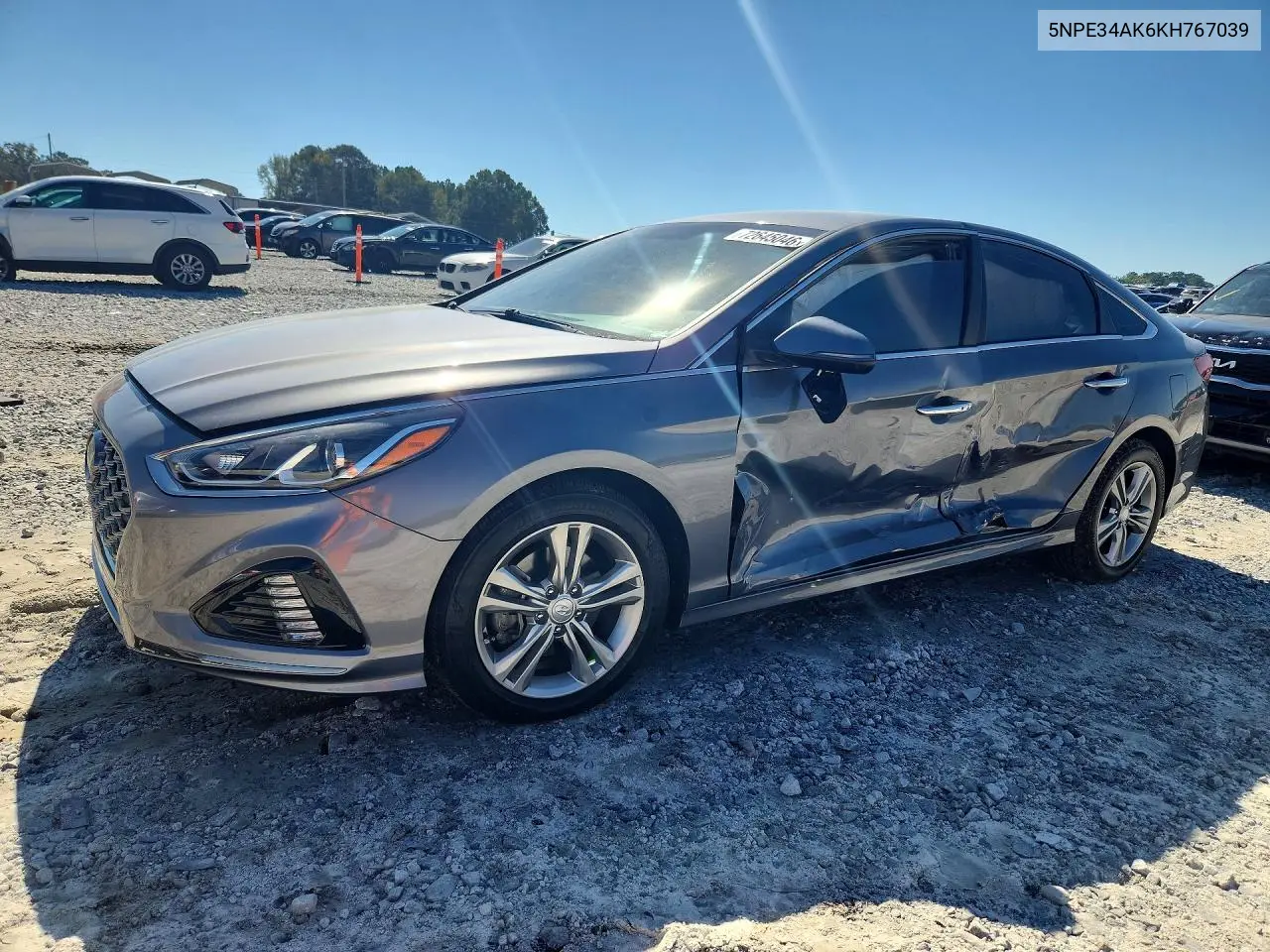 HYUNDAI SONATA 2019, VIN 5NPE34AK6KH767039