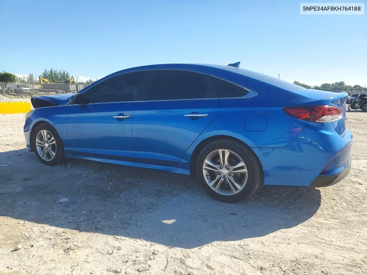 2019 HYUNDAI SONATA VIN 5NPE34AF8KH764188 — фото 2