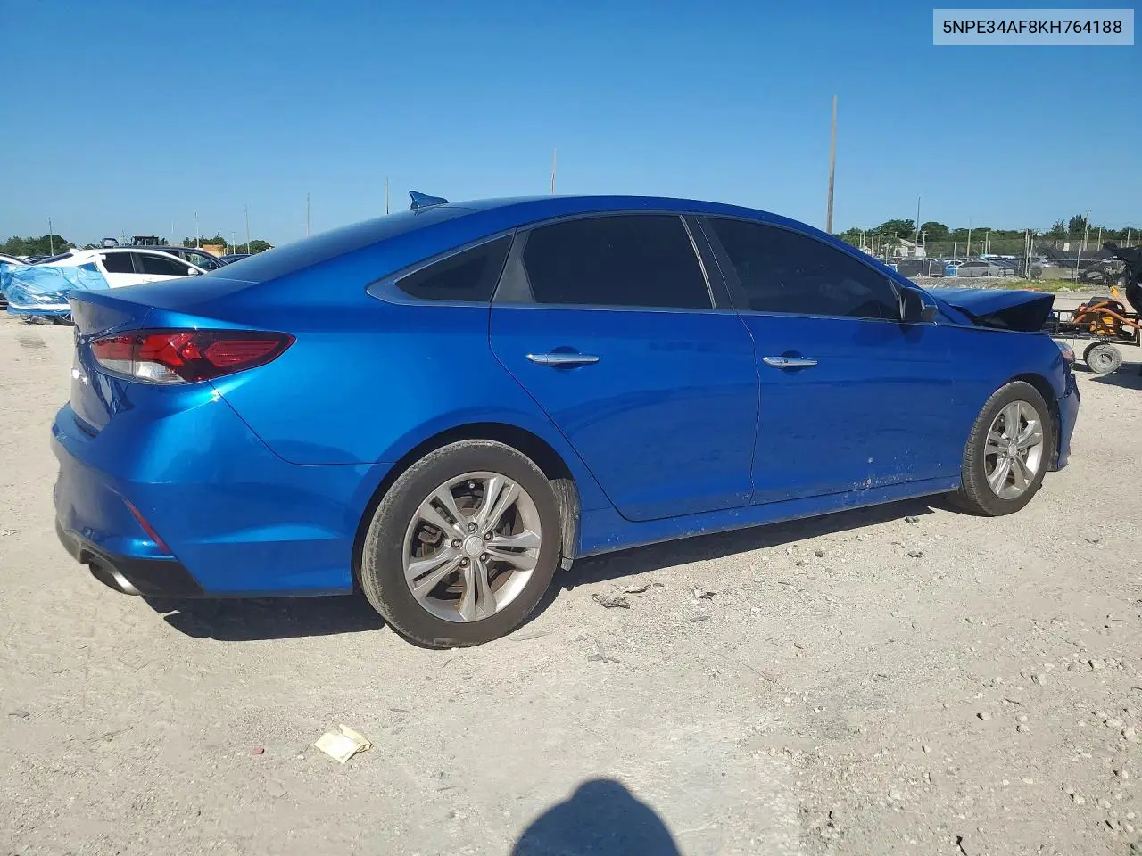 2019 HYUNDAI SONATA VIN 5NPE34AF8KH764188 — фото 3