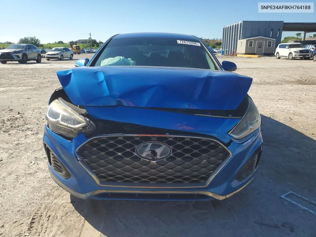 2019 HYUNDAI SONATA VIN 5NPE34AF8KH764188 — фото 5