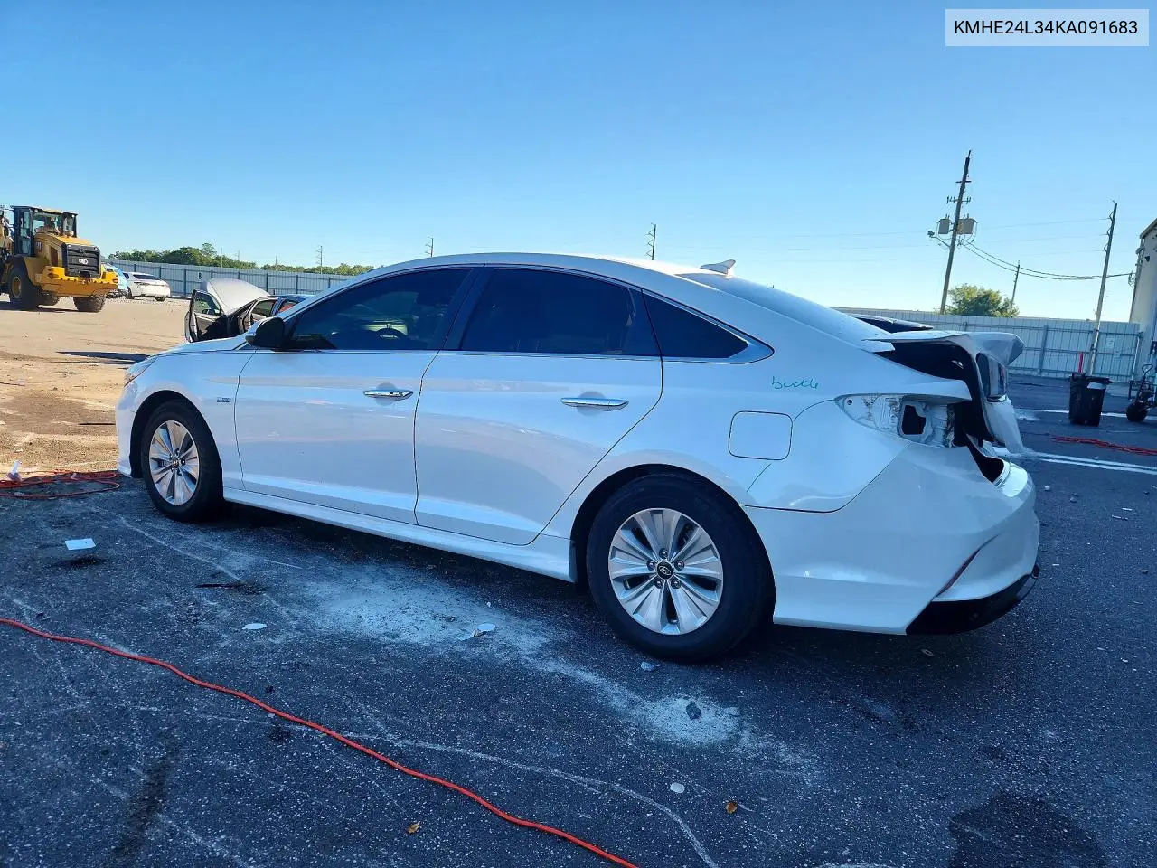 2019 HYUNDAI SONATA VIN KMHE24L34KA091683 — фото 2