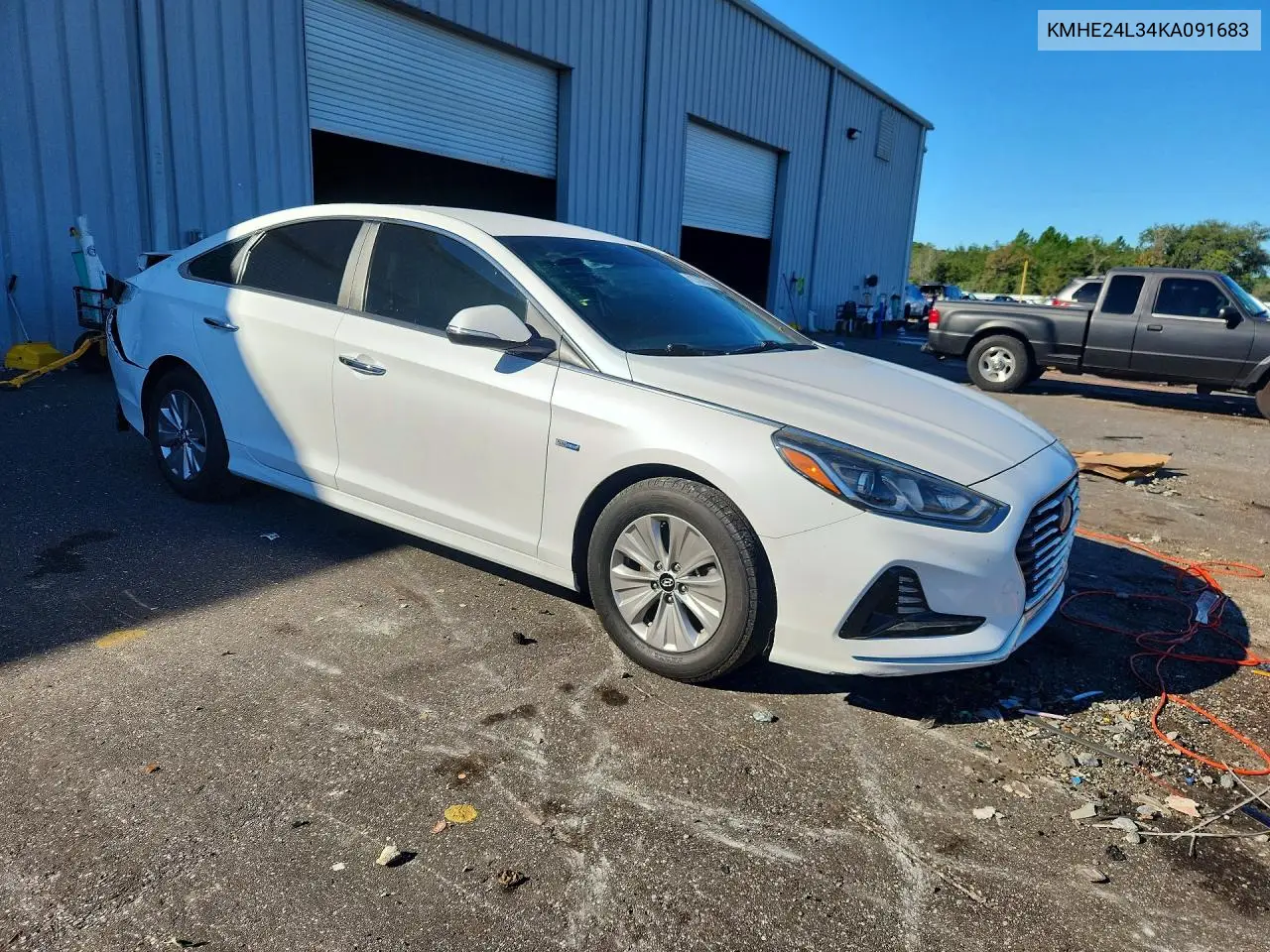 2019 HYUNDAI SONATA VIN KMHE24L34KA091683 — фото 4