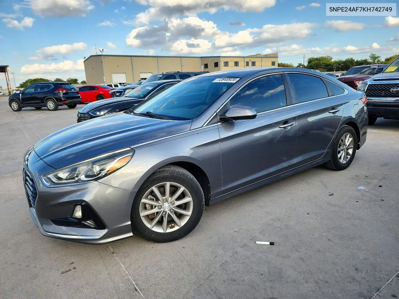 HYUNDAI SONATA 2019, VIN 5NPE24AF7KH742749