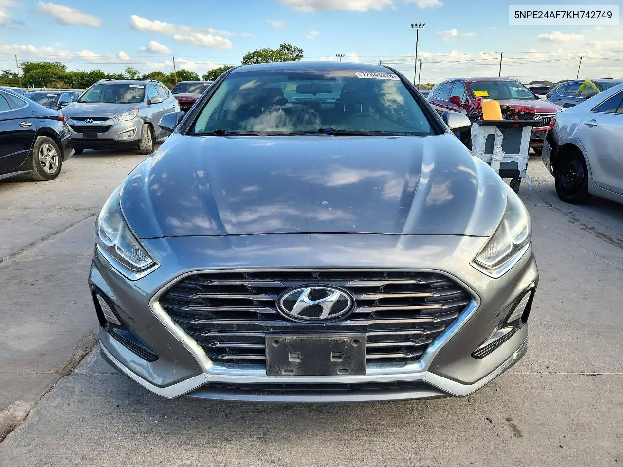 2019 HYUNDAI SONATA VIN 5NPE24AF7KH742749 — фото 5