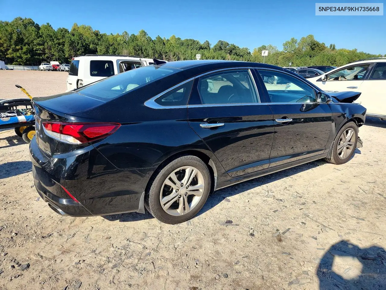 2019 HYUNDAI SONATA VIN 5NPE34AF9KH735668 — фото 3