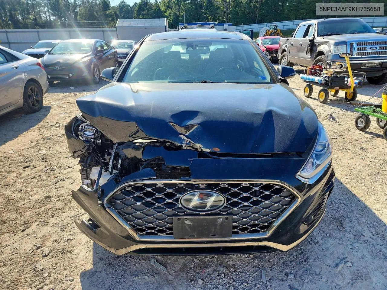 2019 HYUNDAI SONATA VIN 5NPE34AF9KH735668 — фото 5