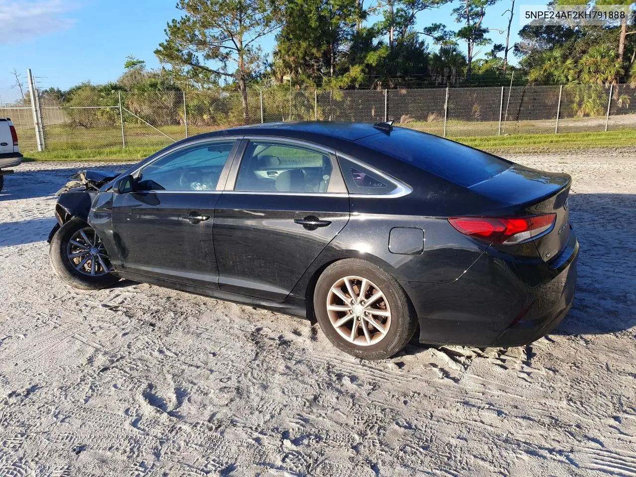 2019 HYUNDAI SONATA VIN 5NPE24AF2KH791888 — фото 2