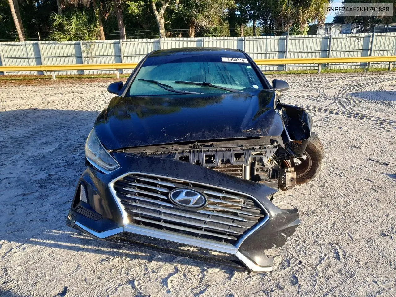 2019 HYUNDAI SONATA VIN 5NPE24AF2KH791888 — фото 5