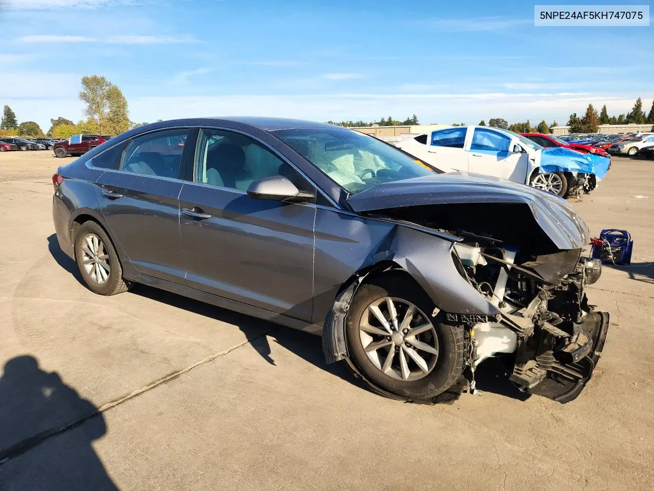 2019 HYUNDAI SONATA VIN 5NPE24AF5KH747075 — фото 4