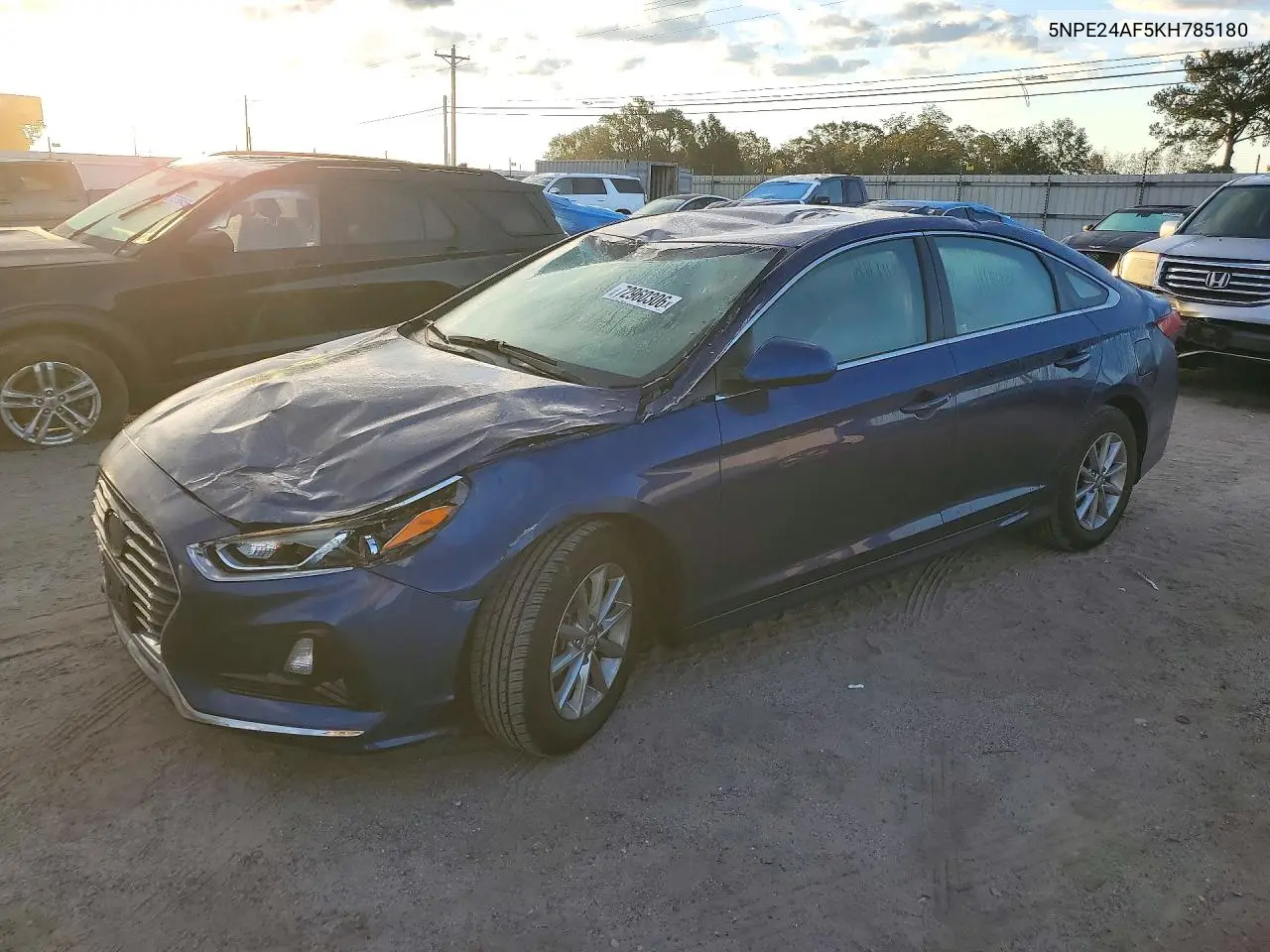 HYUNDAI SONATA 2019, VIN 5NPE24AF5KH785180