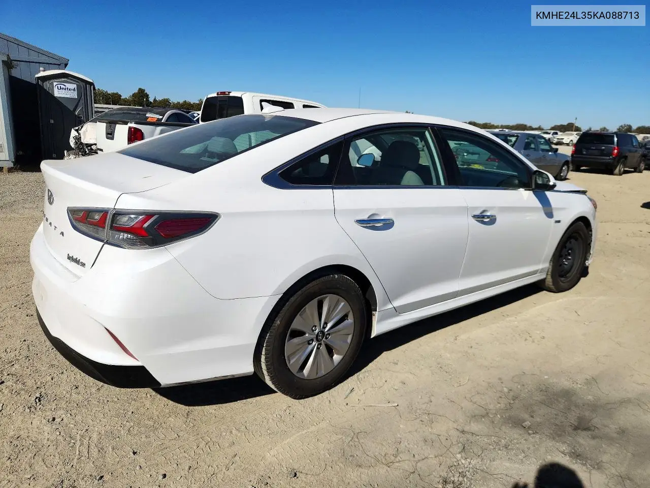 2019 HYUNDAI SONATA VIN KMHE24L35KA088713 — фото 3