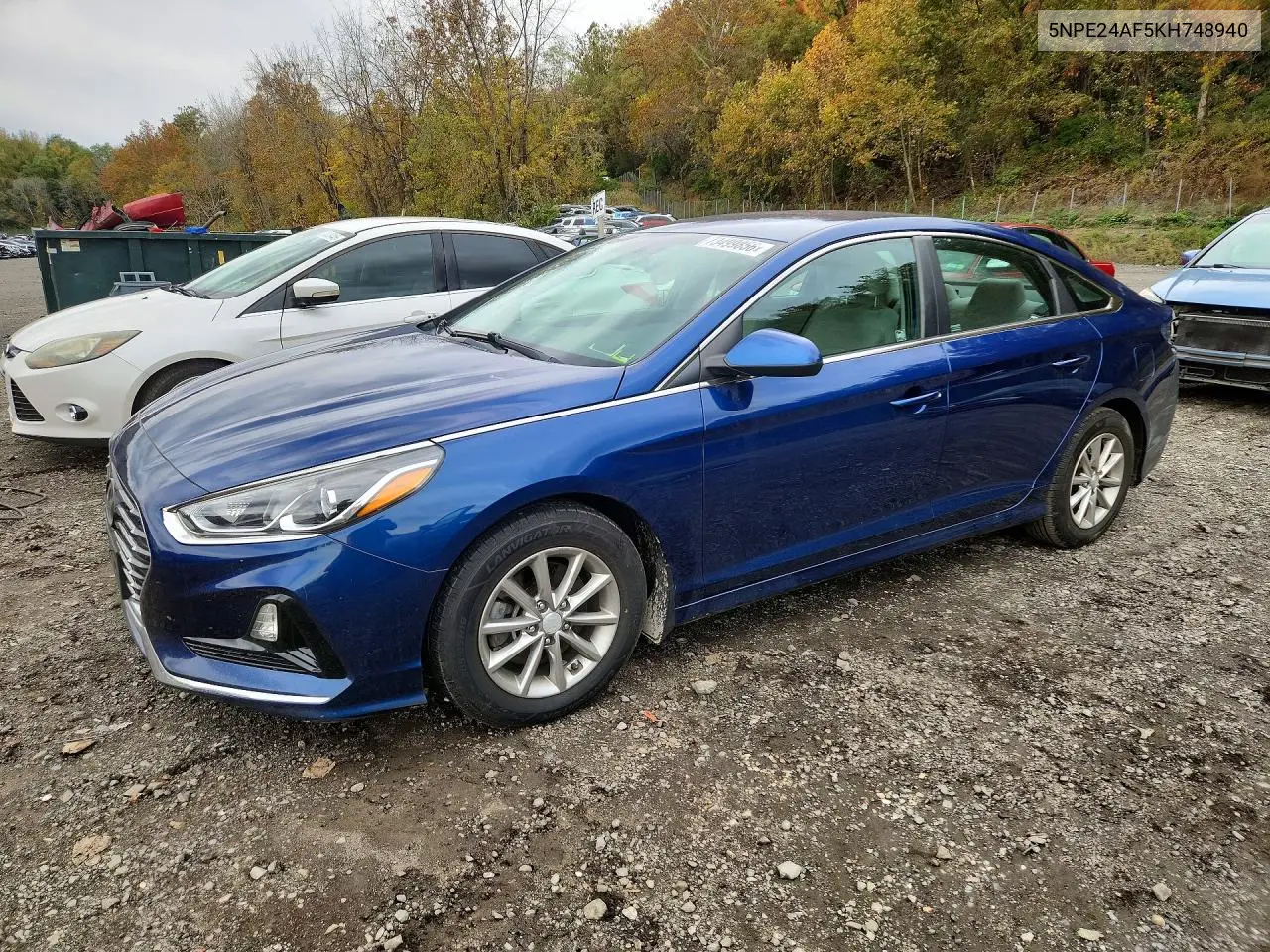 HYUNDAI SONATA 2019, VIN 5NPE24AF5KH748940
