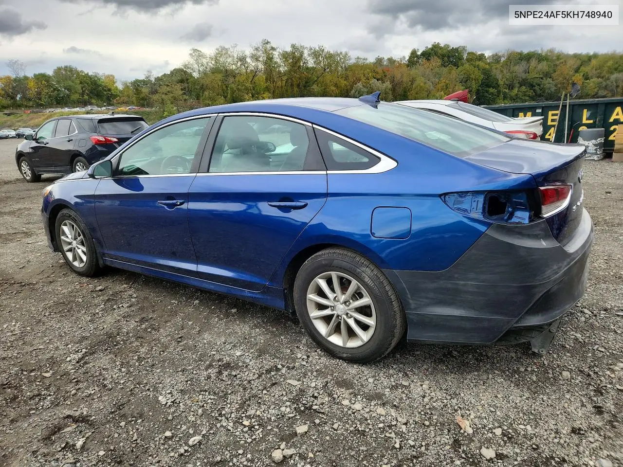 2019 HYUNDAI SONATA VIN 5NPE24AF5KH748940 — фото 2