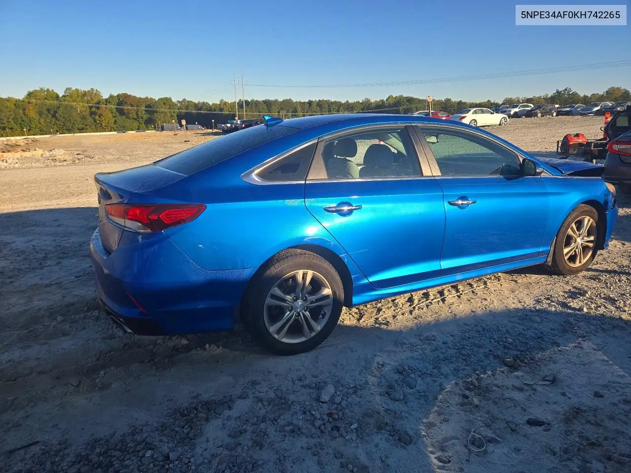 2019 HYUNDAI SONATA VIN 5NPE34AF0KH742265 — фото 3
