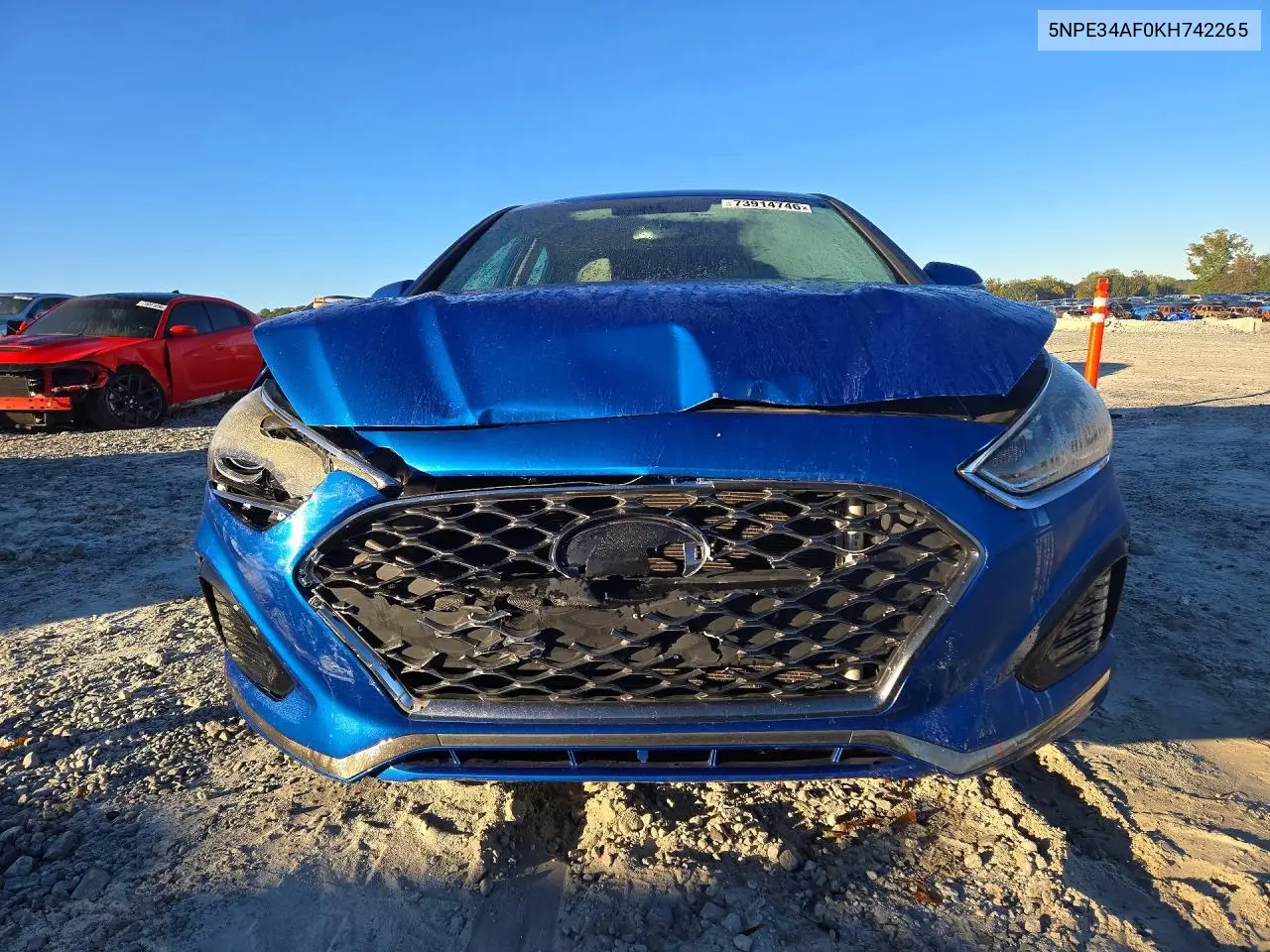 2019 HYUNDAI SONATA VIN 5NPE34AF0KH742265 — фото 5