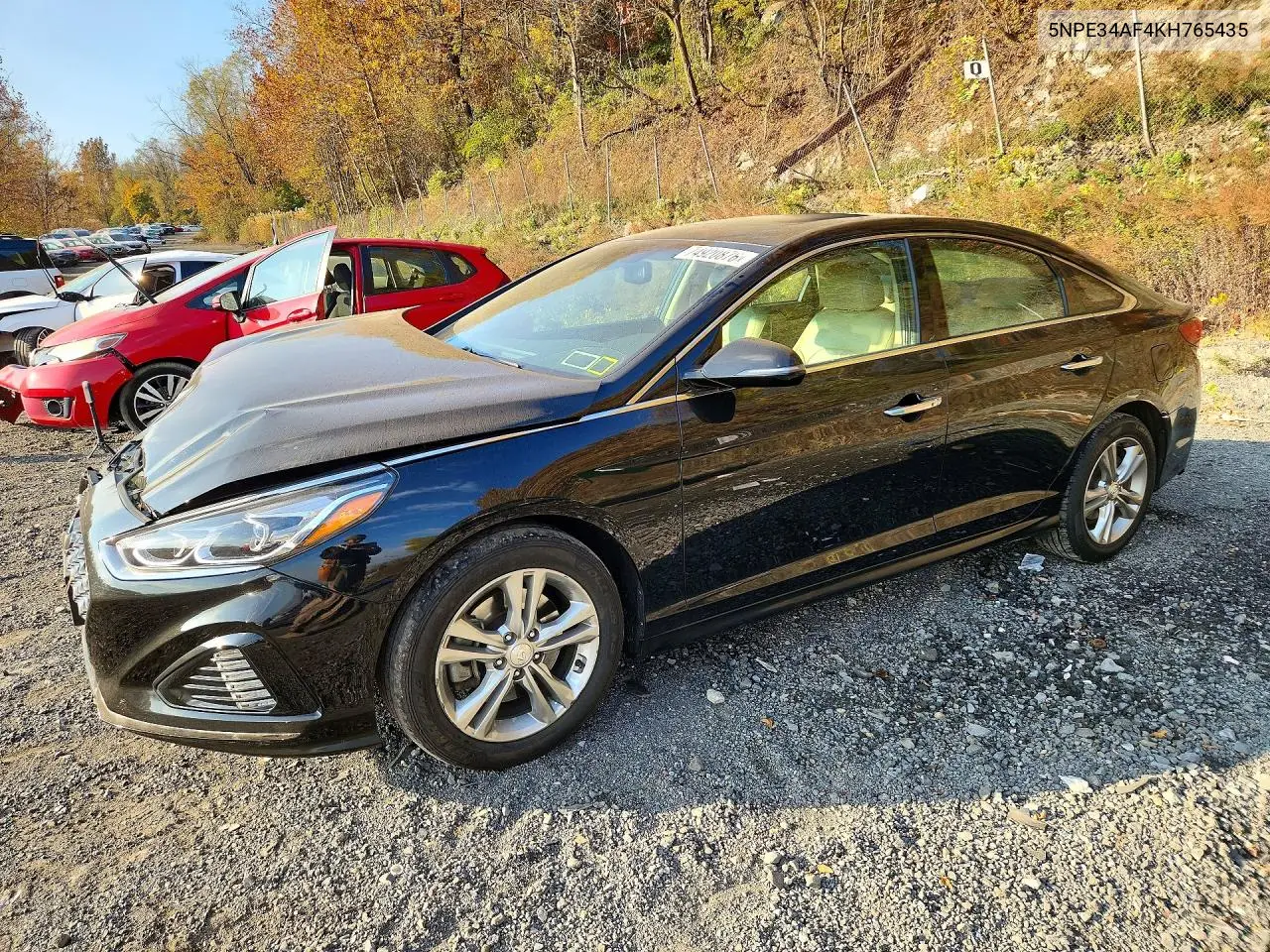 HYUNDAI SONATA 2019, VIN 5NPE34AF4KH765435