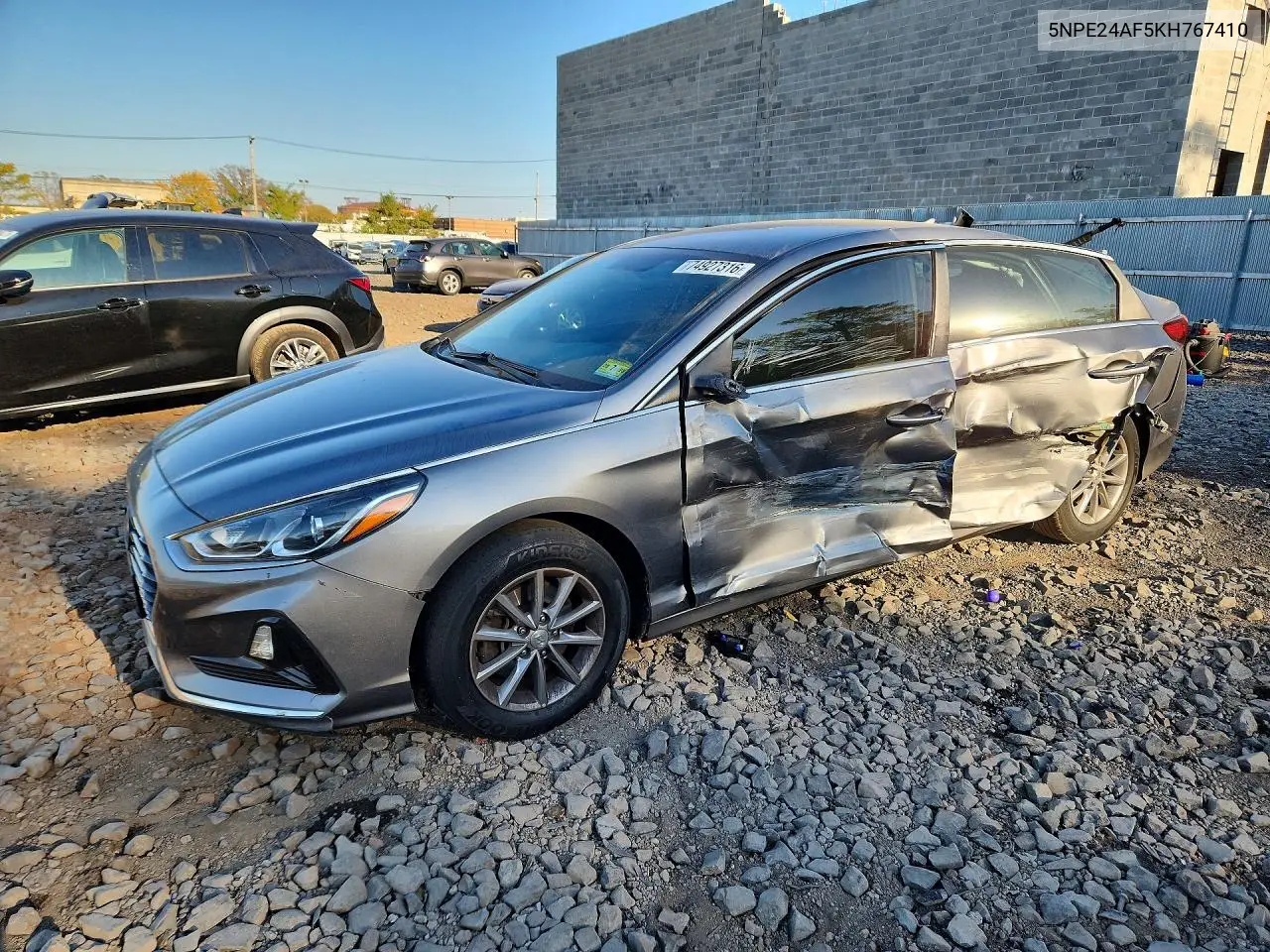 HYUNDAI SONATA 2019, VIN 5NPE24AF5KH767410