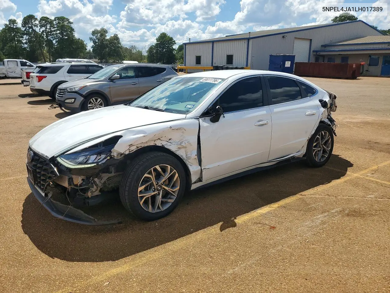HYUNDAI SONATA 2020, VIN 5NPEL4JA1LH017389
