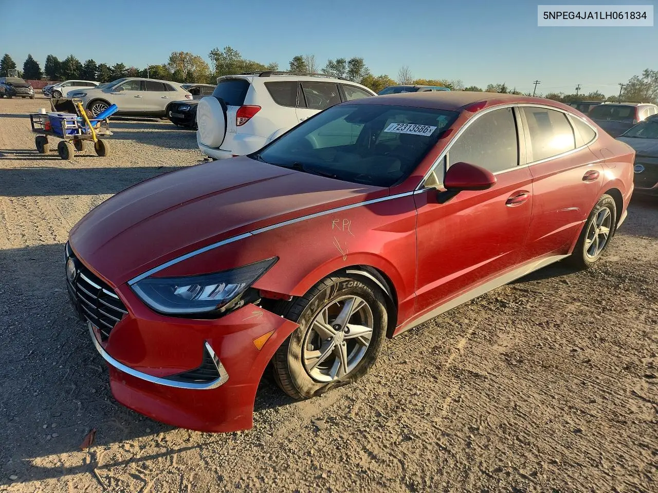 HYUNDAI SONATA 2020, VIN 5NPEG4JA1LH061834