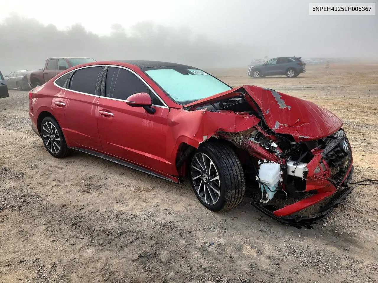 2020 HYUNDAI SONATA VIN 5NPEH4J25LH005367 — фото 4