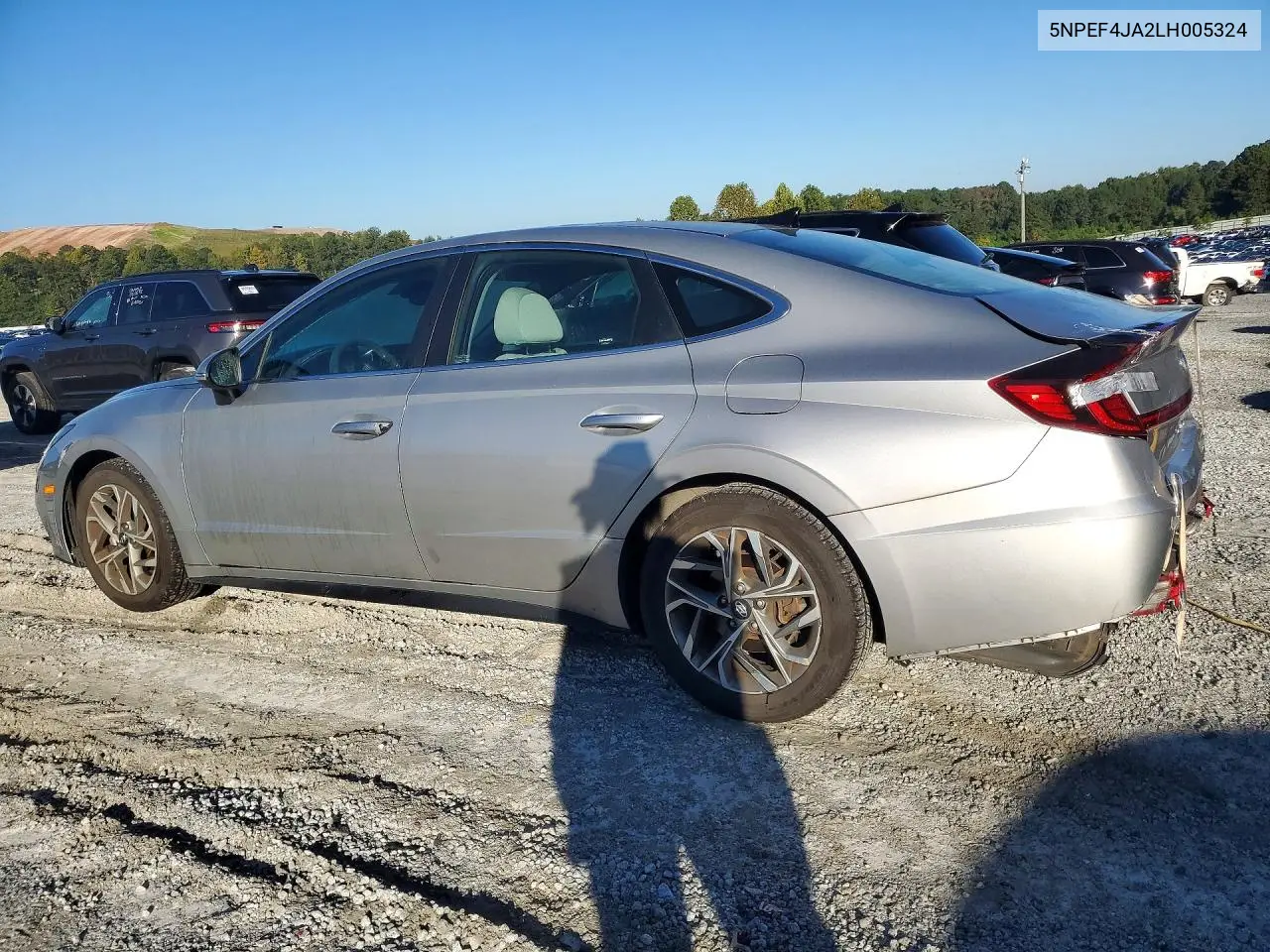 2020 HYUNDAI SONATA VIN 5NPEF4JA2LH005324 — фото 2