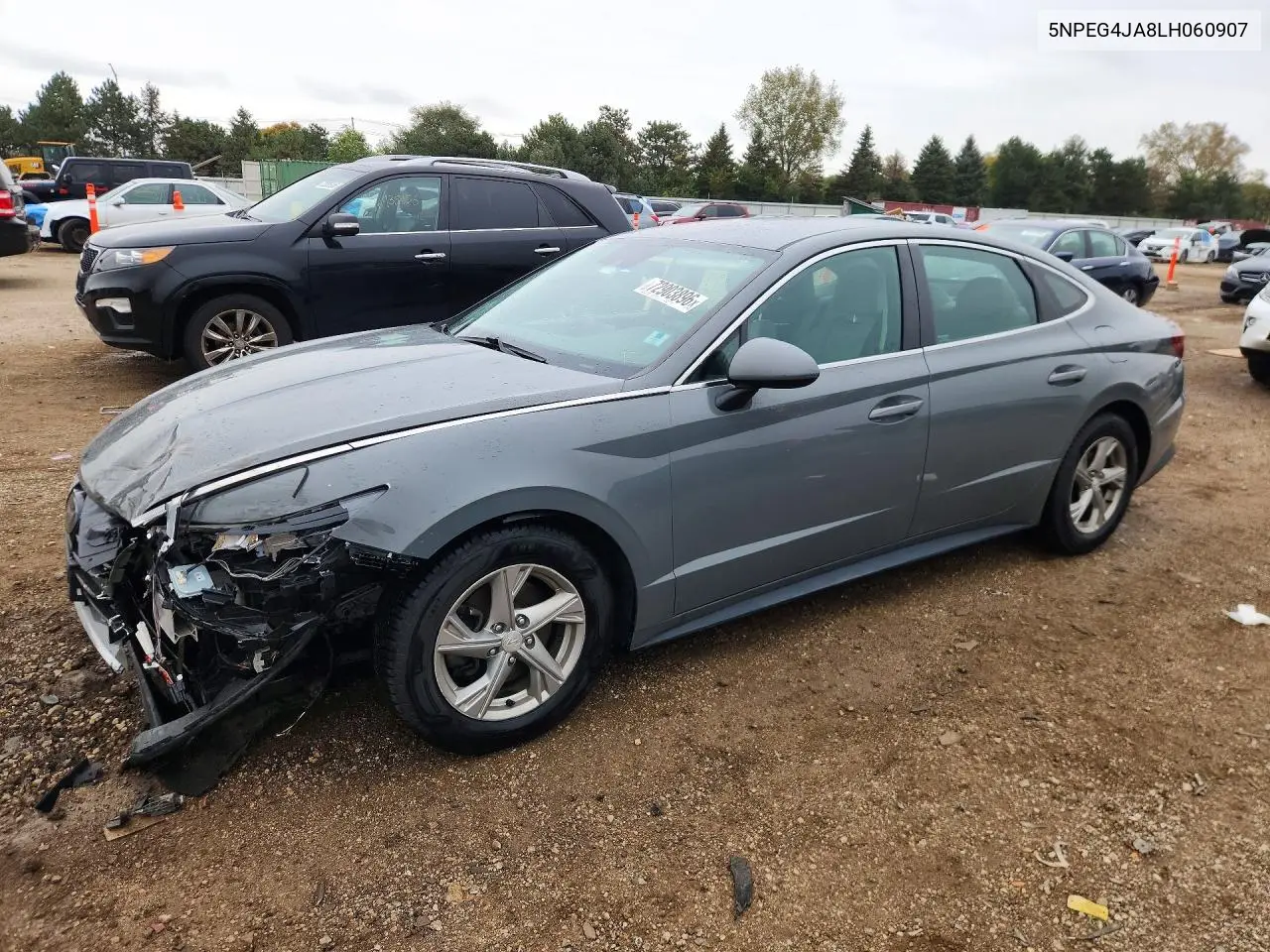 HYUNDAI SONATA 2020, VIN 5NPEG4JA8LH060907