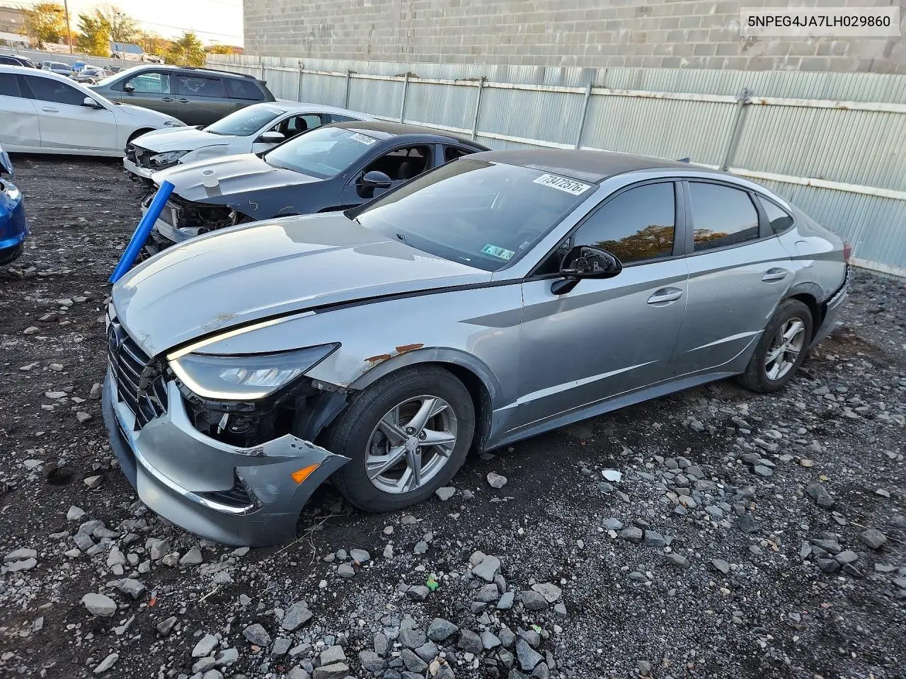 HYUNDAI SONATA 2020, VIN 5NPEG4JA7LH029860