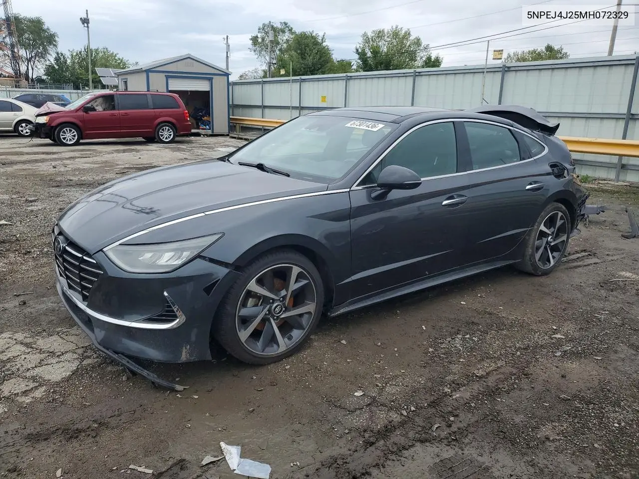 HYUNDAI SONATA 2021, VIN 5NPEJ4J25MH072329