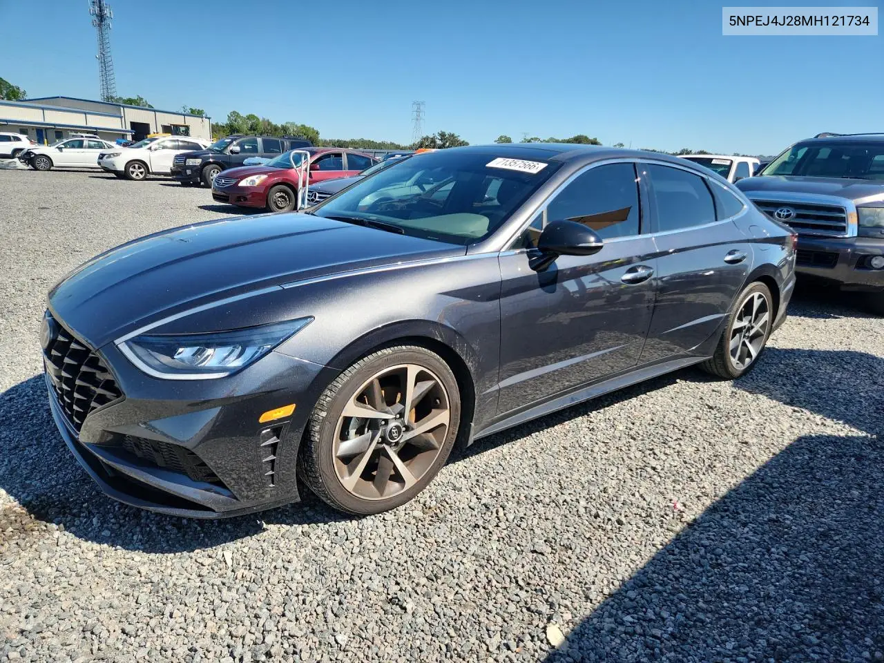 HYUNDAI SONATA 2021, VIN 5NPEJ4J28MH121734